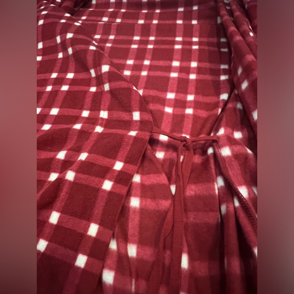 Goodfellow L/XL Red Plaid Bath Robe - Picture 5 of 6